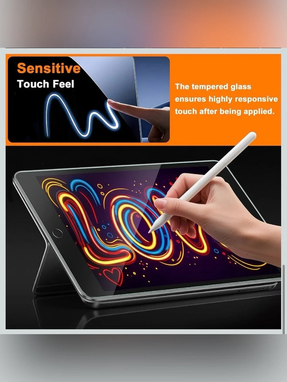 Tempered Glass Screen Protector for Tablet - Clear